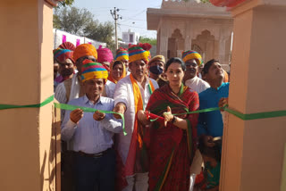 Latest news of rajsamand, MP Diya Kumari visits Jaitaran, Statue of Maharana Pratap on National Highway 112, MP Dia Kumari gave instructions