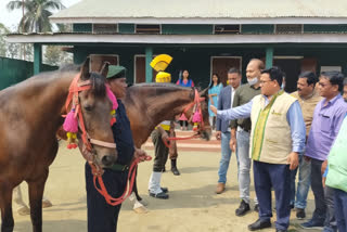 বিজনীৰ নৰ্থ ইষ্ট মিলিটাৰী বিদ্যালয় পৰিদৰ্শন প্ৰমোদ বড়োৰ