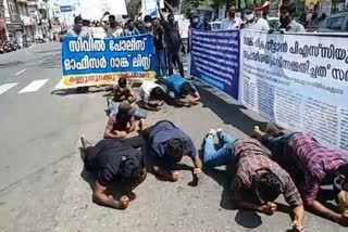 cpo rank holders  cpo rank holders protests  Thiruvananthapuram  സിപിഒ ഉദ്യോഗാര്‍ഥികള്‍  നിയമന സമരം  സെക്രട്ടേറിയറ്റിന് മുന്നിലെ സമരം  എൽ.ജി.എസ്