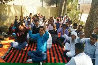 Power workers protested Palwal