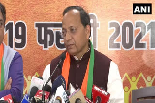 BJP hits out at Gehlot  rajasthan separate agriculture budget  bjp against gehlot  rajasthan budget 2021  രാജസ്ഥാൻ മുഖ്യമന്ത്രിക്കെതിരെ വിമർശനവുമായി ബിജെപി  രാജസ്ഥാൻ പ്രത്യേക കാർഷിക ബജറ്റ്  രാജസ്ഥാൻ ബജറ്റ് 2021