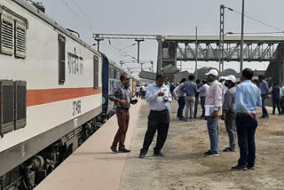 Railway safety commissioner inspected dumka railway section