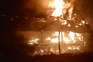 house burnt to ashes in sari village of district kullu