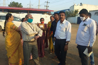 District Mepma PD Pada Rameshwar surprise inspections in Jalpally Municipality, Rangareddy District