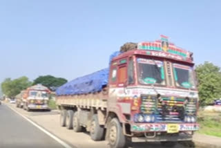 three sand lorries seized at marripadu