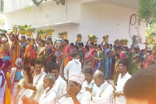 The fifth anniversary celebrations were held at the Pothireddy palli Ellamma Temple