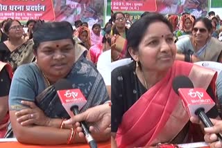 congress-mahila-morcha-protest-against-rising-prices-of-gas-and-petrol-diesel-in-raipur