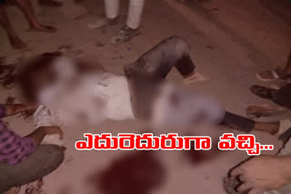 one person serious injured  road accident at mellacheruvu mandal at chowtapalli  village in suryapet district