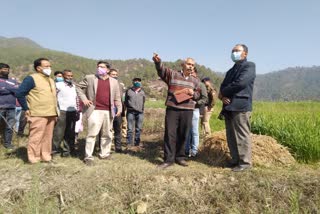 inspection of  proposed airstrip