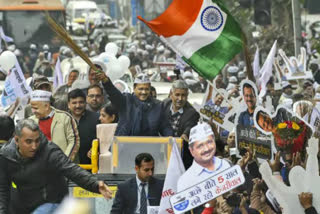 CM arvind kejriwal road show in gujarat after better performance