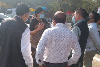 commissioner of South MCd inspecting the areas of delhi