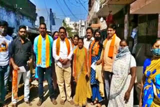 Lavanya, a film actress, participated in the election campaign of Vizianagaram District Parvathipuram Municipality