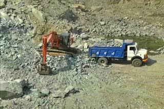 Illegal stone mining in Gadag