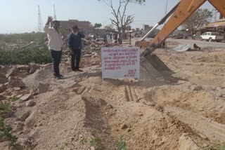 Encroachment removed in Jodhpur's osia, हाईकोर्ट के आदेश पर प्रशासन की कार्रवाई