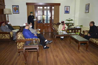 Chief Minister met the Governor including the cabinet