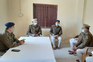sp rajesh kukreja conducts annual inspection of Police Station Vishrampur
