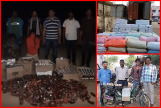 illegal tranport of liquor seazed in some districts