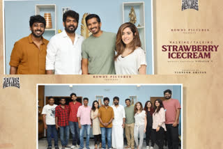 Jonita Gandhi and KK Walking Talking Strawberry Ice Cream starts with puja  ജോനിറ്റ ഗാന്ധി  വാക്കിങ് ടോക്കിങ് സ്ട്രോബറി ഐസ്ക്രീം  റൗഡി പിക്ചേഴ്‌സ്  റൗഡി പിക്ചേഴ്‌സ് സിനിമകള്‍  നയന്‍താര-വിഘ്നേഷ് ശിവന്‍  Jonita Gandhi  Jonita Gandhi news  Walking Talking Strawberry Ice Cream starts with puja