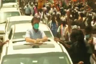 Rahul Gandhi road show in Thoothukudi