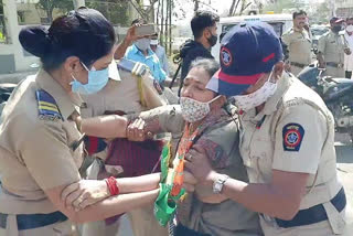 Jalgaon bjp agitation against minister sanjay rathore news