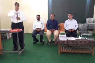 District education officer took meeting of principals