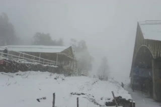 Manali-Keylong road closed due to snowfall