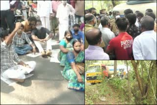 Malappuram  Locals protest demanding that a case be registered against those who dumped waste  waste  വാഴയൂർ ജലാശയം  മലപ്പുറം  മലപ്പുറം വാർത്തകൾ