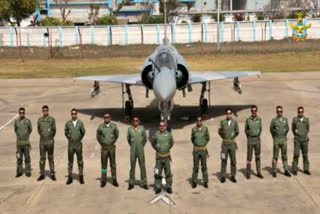 IAF Chief  RKS Bhadauria  Balakot Operation  one year of Balakot Operation  IAF Chief Bhadauria flies multi-aircraft sorti  ബാലകോട്ട് സൈനിക നീക്കം  ലോങ് റേഞ്ച് സ്ട്രൈക്ക്  ഇന്ത്യ വ്യോമസേന