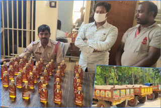 seized liquor and sand tractors