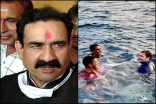 MP minister Narottam Mishra mocks Rahul over fish catching