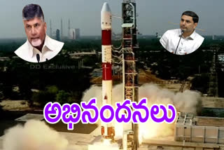 tdp-leaders-chandrababu-and-lokesh-congratulates-isro-scientists