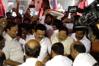 DMK leader Stalin files petition to contest in Kolathur constituency election