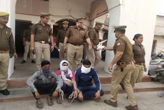 police arrested three accused in murder case in etawah