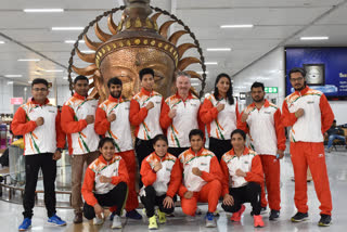 indian team leaves for spain to participate in boksam international tournament