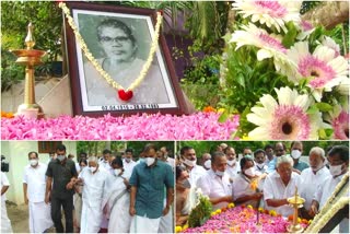 congress leader devaki krishnan Remembrance program  devaki krishnan  vayalar ravi  alappuzha congress  വയലാർ രവി  വയലാർ രവി MP