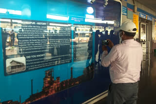 drm inspected at tatanagar railway station