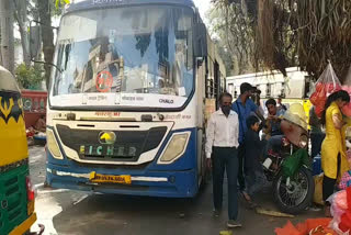 Crowd in public transport due to increased prices of petrol and diesel