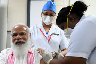 COVAXIN  Sister P Niveda  Rosamma Anil  aiims  India COVID Vaccination Drive  കൊവിഡ് വാക്‌സിൻ സ്വീകരിച്ച് പ്രധാനമന്ത്രി: സന്തോഷം പങ്കു വച്ച് നഴ്‌സുമാർ  പ്രധാനമന്ത്രി  നരേന്ദ്ര മോദി  നരേന്ദ്ര മോദി കൊവിഡ് വാക്‌സിൻ  കൊവിഡ് വാക്‌സിൻ  ഭാരത് ബയോടെക്  കൊവാക്‌സിൻ  കൊവാക്‌സിൻ നരേന്ദ്രമോദി  പി.നിവേദ  റോസമ്മ അനിൽ  Rosamma Anil