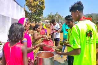 Runners tasted Madia Page and Chapada Chutney in the Abujhmad peace Half Marathon In Narayanpur