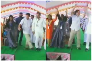 Rahul Gandhi dance with Tamil Nadu school students,