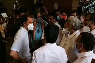 State leaders meet rahul gandhi  State leaders want Rahul and Priyanka to spend more time campaigning in Kerala  രാഹുലും പ്രിയങ്കയും  സംസ്ഥാന നേതാക്കൾ  മുല്ലപ്പള്ളി രാമചന്ദ്രൻ  രമേശ് ചെന്നിത്തല