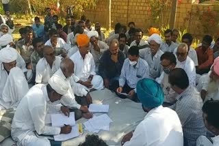 farmers hunger strike in Jaisalmer, farmers protest in Jaisalmer