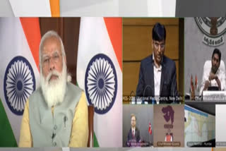 PM Modi inaugurates Maritime India Summit 2021 Prime Minister launched an e-book of maritime vision 2030 கடல்சார் இந்தியா உச்சி மாநாடு நரேந்திர மோடி 2021 கடல்சார் இந்தியா உச்சி மாநாடு