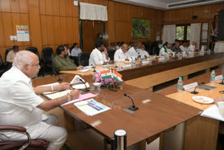 Meeting chaired by CM BS Yediyurappa