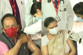 Health minister Vardhan, wife get COVID-19 vaccine shot