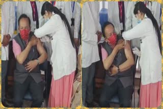 Dr. Harsh Vardhan get corona vaccinated