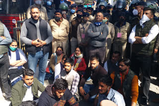 Youth Congress angry over misbehavior with Vikramaditya Singh