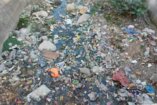 people of dharampur upset due to throwing garbage