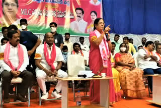i can win only with women votes says trs mlc candidate surabhi vani