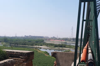 rrts corridor on yamuna river  Yamuna river rrts project  17 th yamuna bridge in delhi  rrts corridor bridge on yamuna river  yamuna river in delhi  यमुना नदी पर आरआरटीएस टर्मिनल  दिल्ली में यमुना नदी  रीजनल रैपिड रेल ट्रांजिट सिस्टम